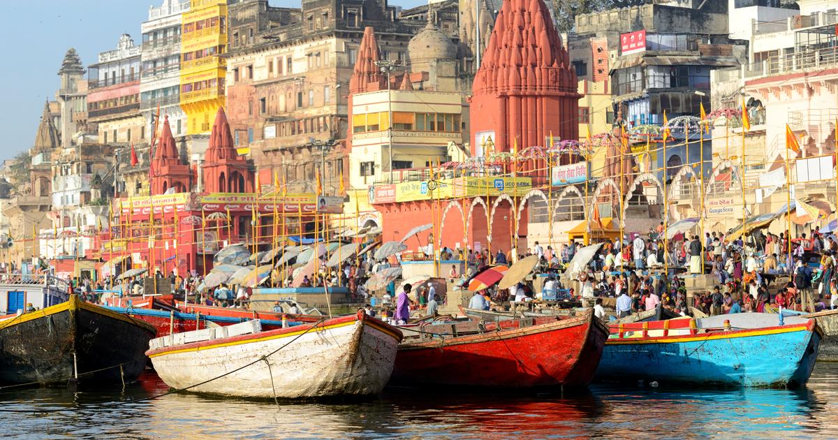 Varanasi also known as Benares or Kashi a holy city located in Uttar Pradesh